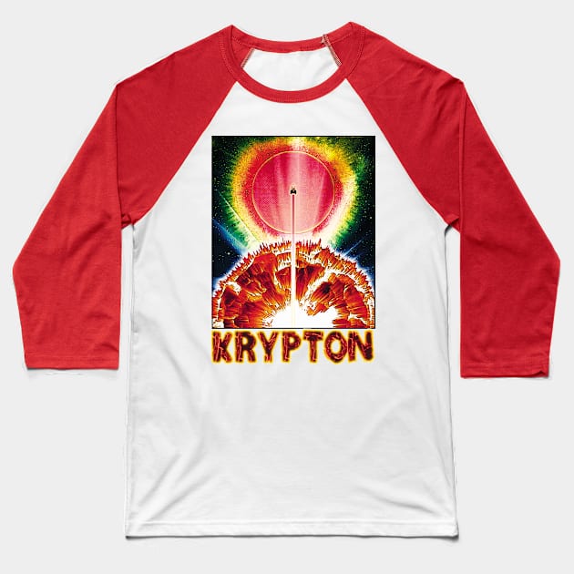 Visit Krypton Baseball T-Shirt by RocketPopInc